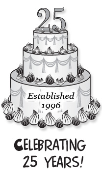 Celebrating 25 Years! Established 1996.