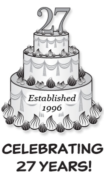Celebrating 27 Years! Established 1996.
